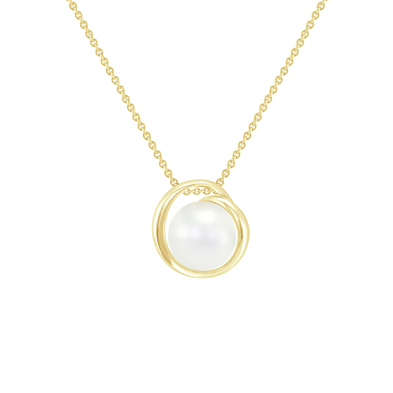 Minimalistický prívesok s perlou 80308