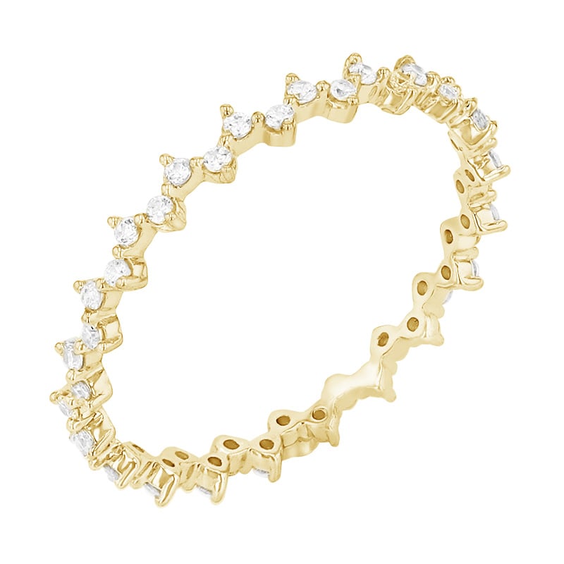 Diamantový eternity prsteň zo zlata 84318