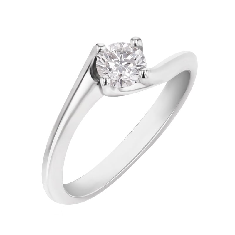 Zásnubný prsteň s 0.45ct GIA certifikovaným diamantom