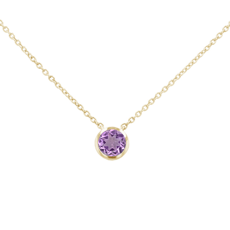 Bezel náhrdelník s ametystom Hadley 97928