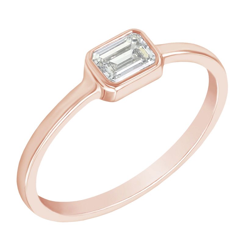 Zásnubný prsteň s emerald diamantom Simra 100379