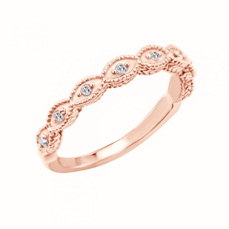 Prsteň s lab-grown diamantmi vo vintage štýle Tilly 101609