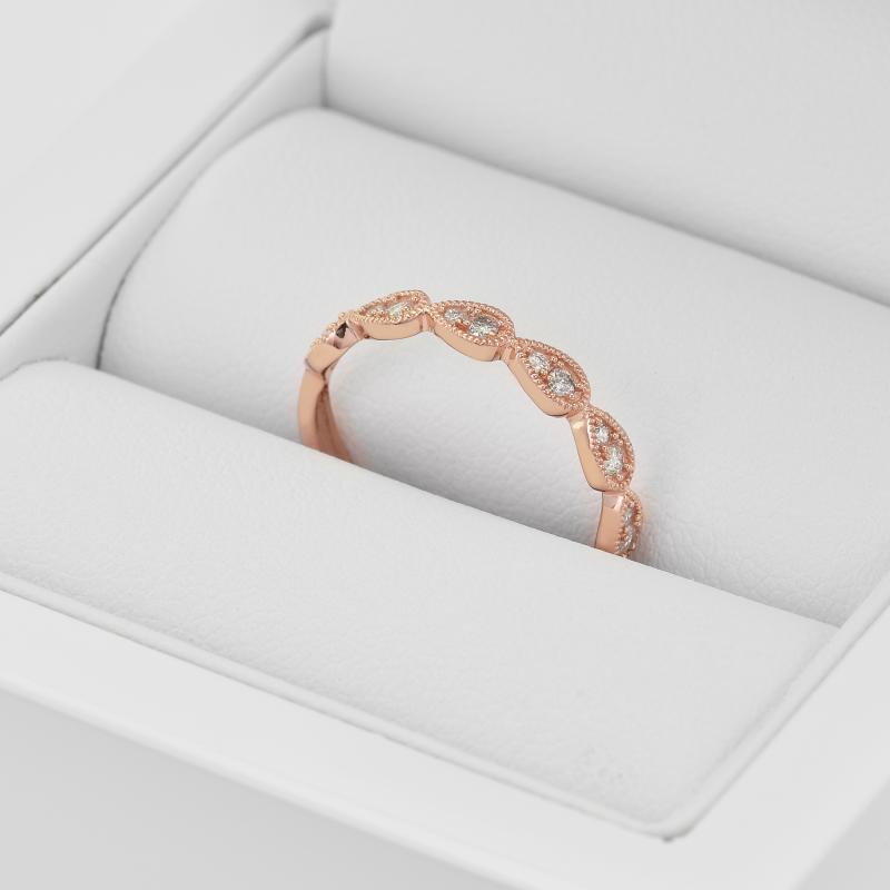 Strieborný eternity prsteň s lab-grown diamantmi Ebba 104739