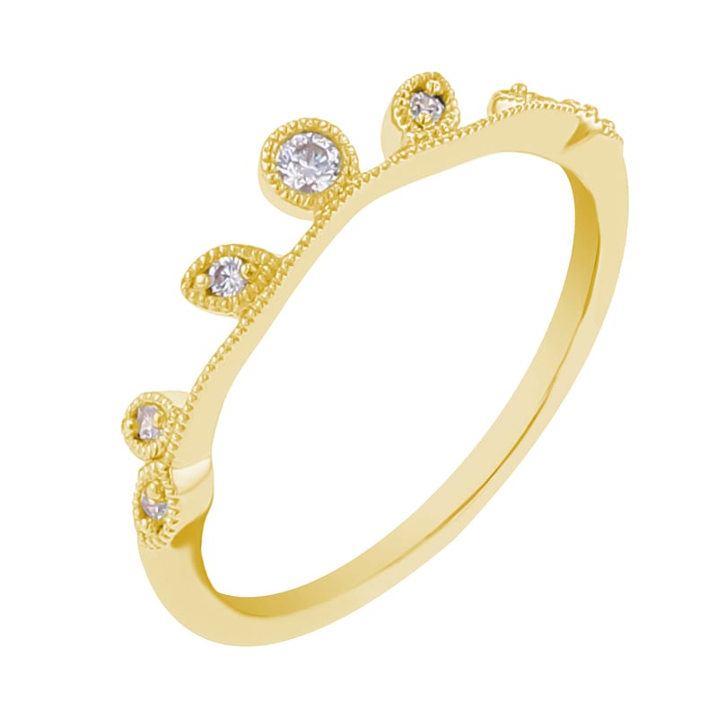 Eternity prsteň s lístkami a diamantmi Henry 110469