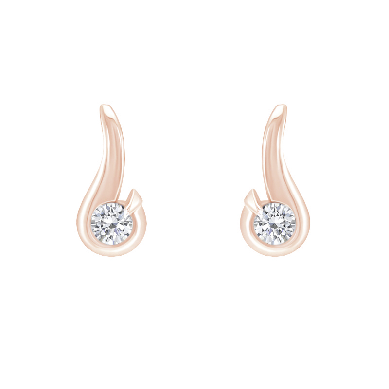 Elegantné náušnice s 0.20 ct diamantmi Janine 119909