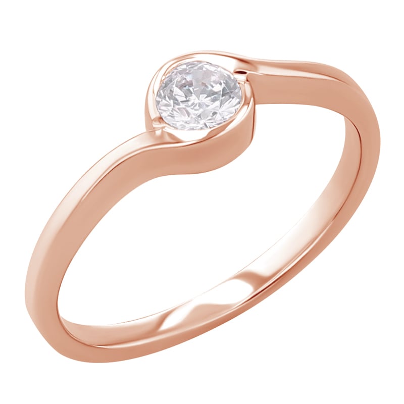 Zásnubný prsteň s diamantom Zeryka 122009
