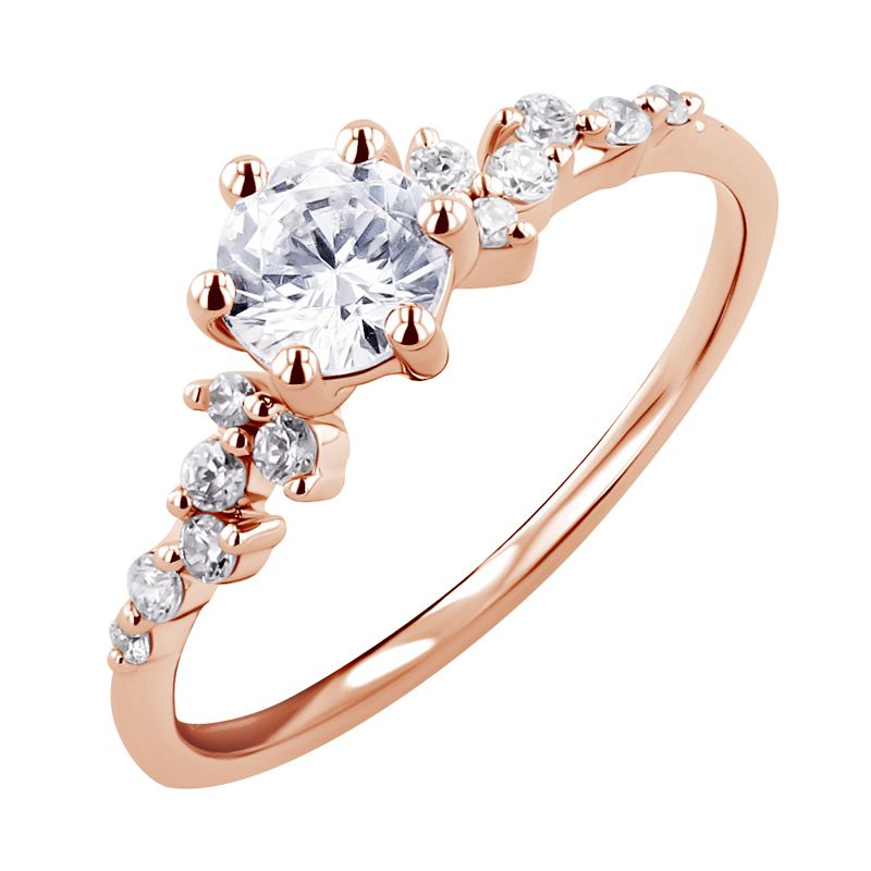 Zásnubný prsteň s diamantmi Carina 127989
