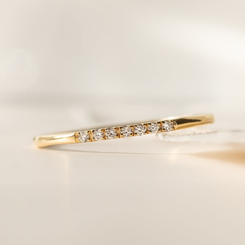 Strieborný prsteň s radom lab-grown diamantov Hedy 138929