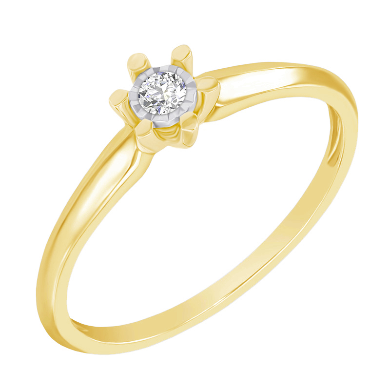 Solitaire prsteň s lab-grown diamantom Malvina 139029