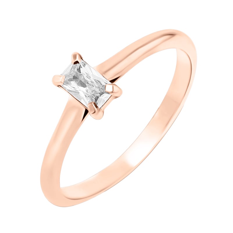 Zásnubný prsteň s emerald lab-grown diamantom Berlana 144499
