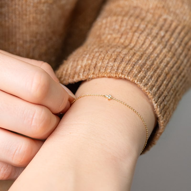 Kolekcia minimalistických šperkov s tromi lab-grown diamantmi Milton 147689