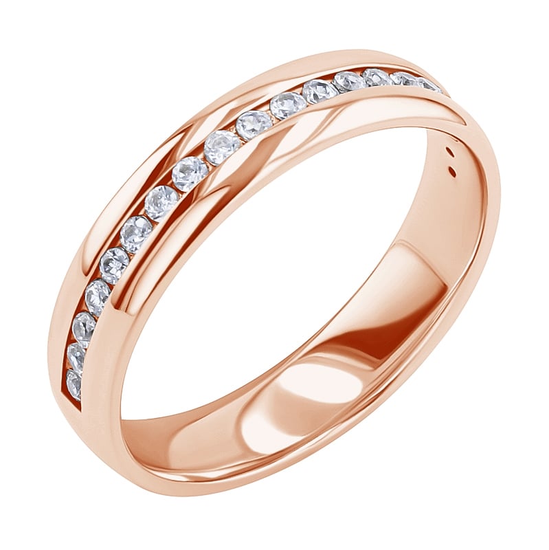 Zlatý eternity prsteň s lab-grown diamantmi Loby 150439