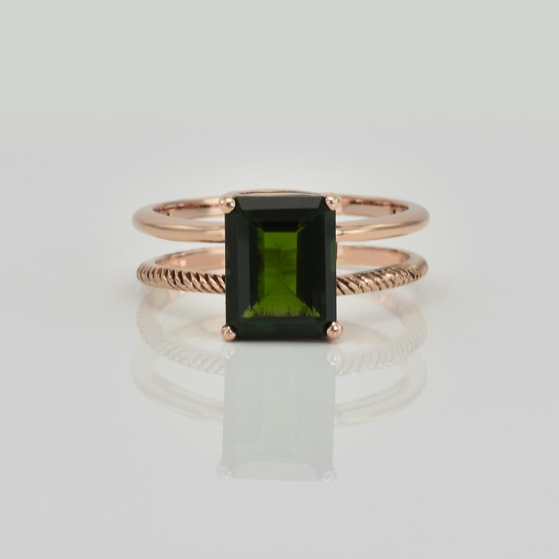 Prsteň s emerald diopsidom 22499