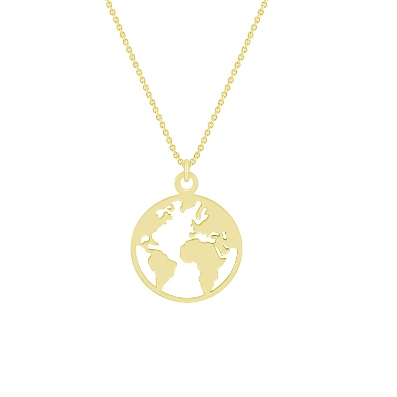 Prívesok s mapou sveta Globe