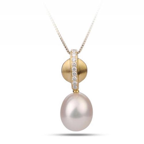 Perlový náhrdelník s diamantmi 54199