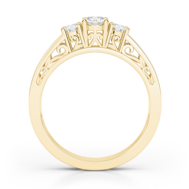 Diamantový prsteň vo vintage štýle 66059