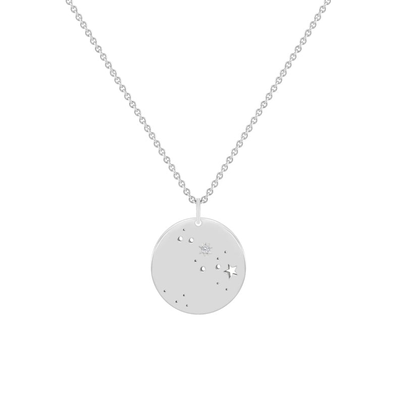 Platinový prívesok so súhvezdím a diamantom Meri