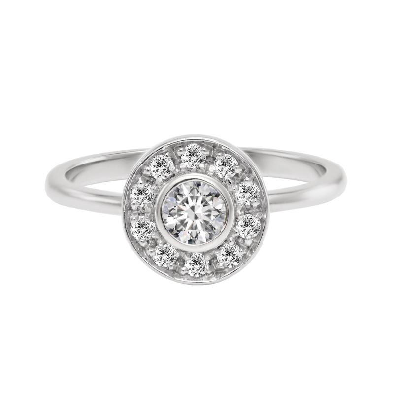 Diamant ve zlatom prstene 76059