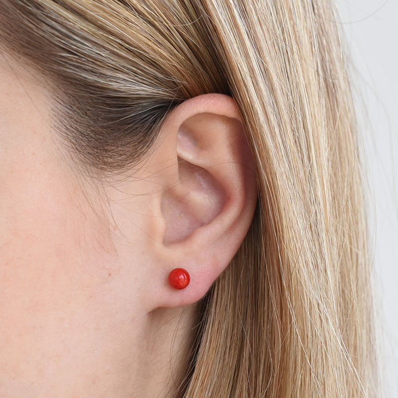 Minimalistické náušnice s korálmi Belva