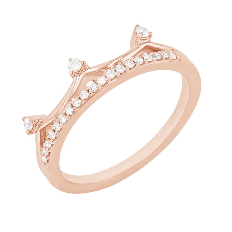Zlatá elegantná obrúčka s diamantmi Norene 85639