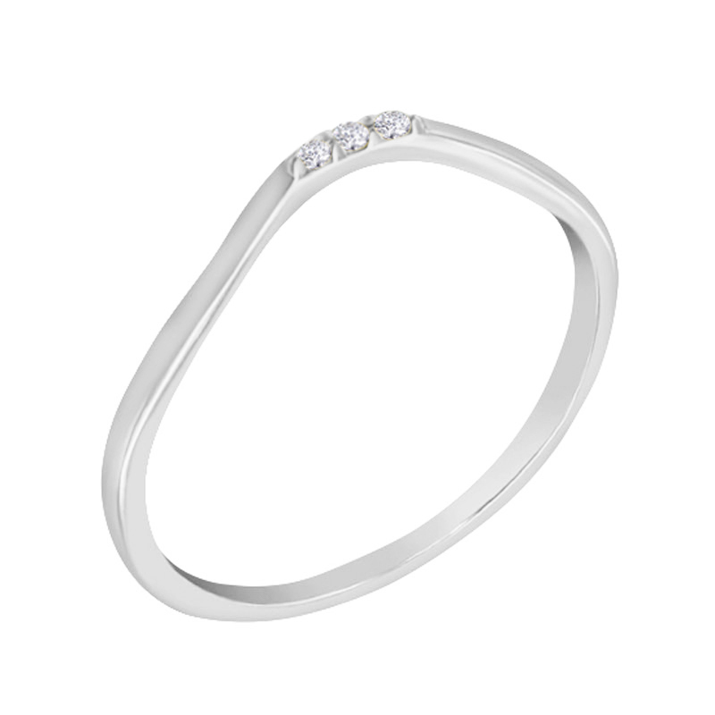 Prsteň s tremi diamantmi 94749