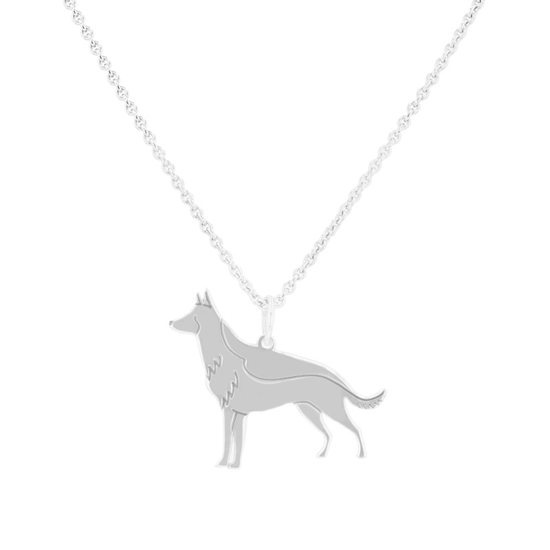 Prívesok v tvare psa s gravírom German Shepherd