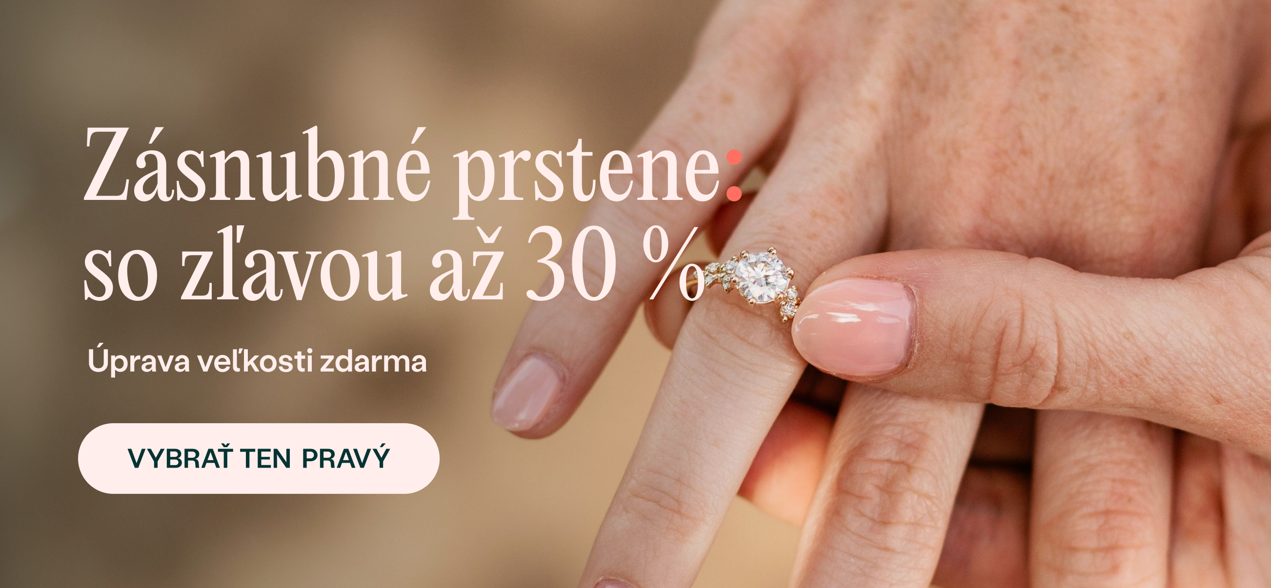 Zľava na zásnubné prstene