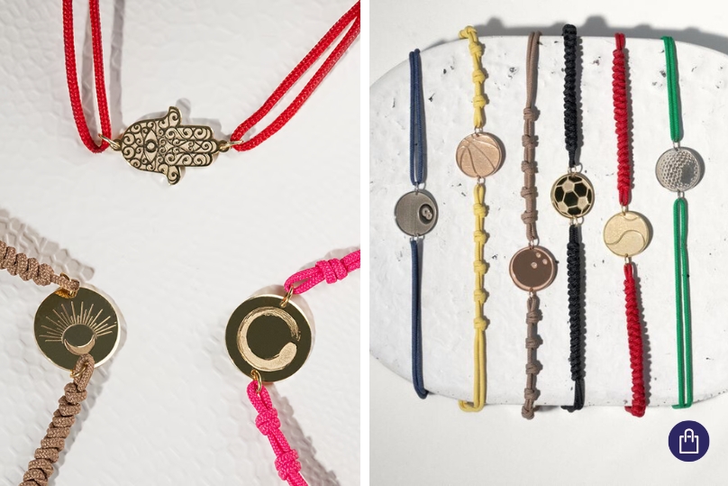 Farebné šnúrkové náramky