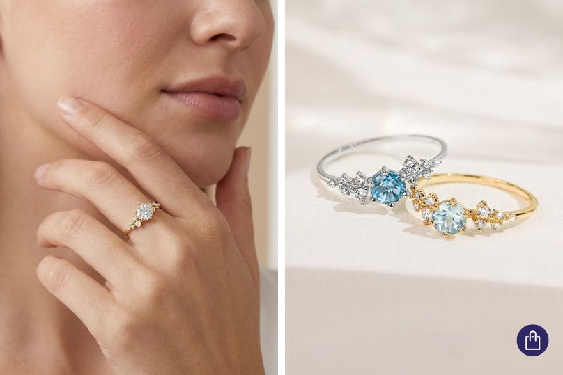 Cluster divorce ring