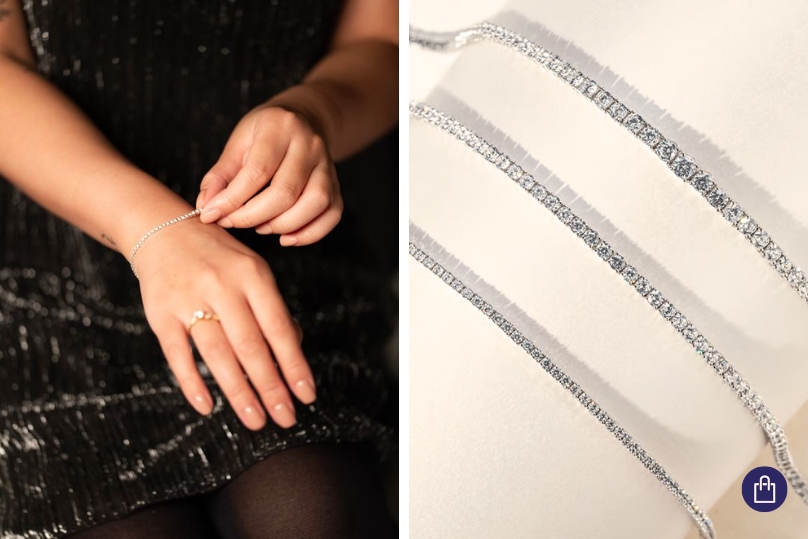 Tenisové náramky s diamantmi