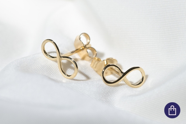 Náušnice se symbolem nekonečna
