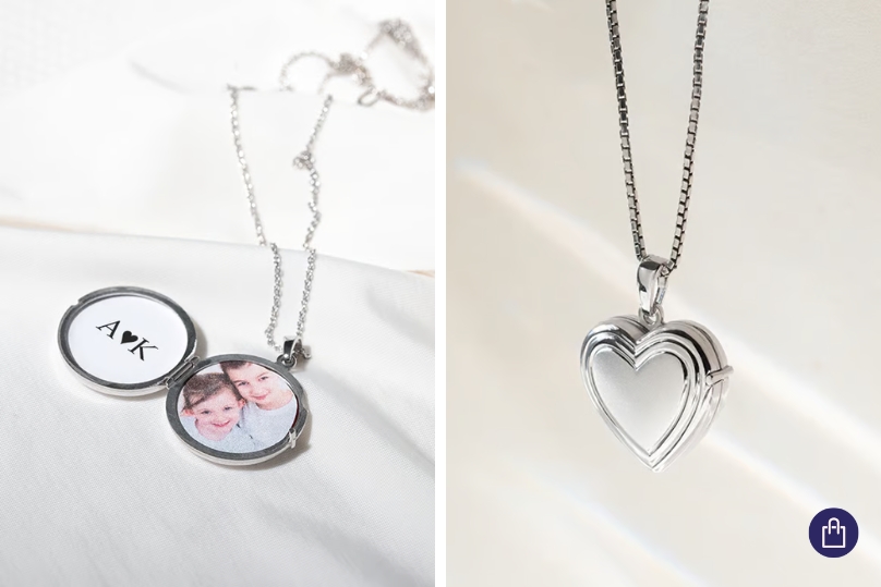 Otváracie medailóniky zo striebra