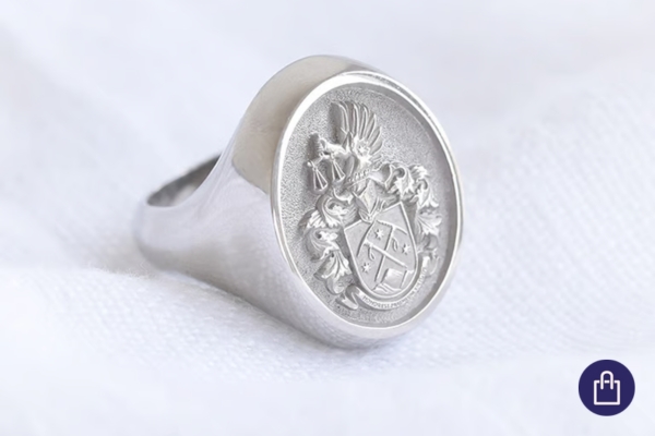 Pánsky pečatný prsteň z platiny