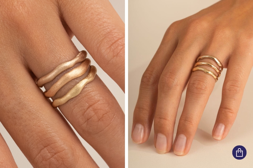 Porovnání ořískového, růžového a žlutého zlata