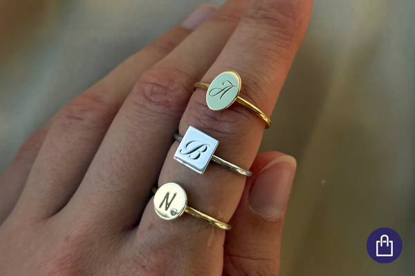 Promise ring s písmenom