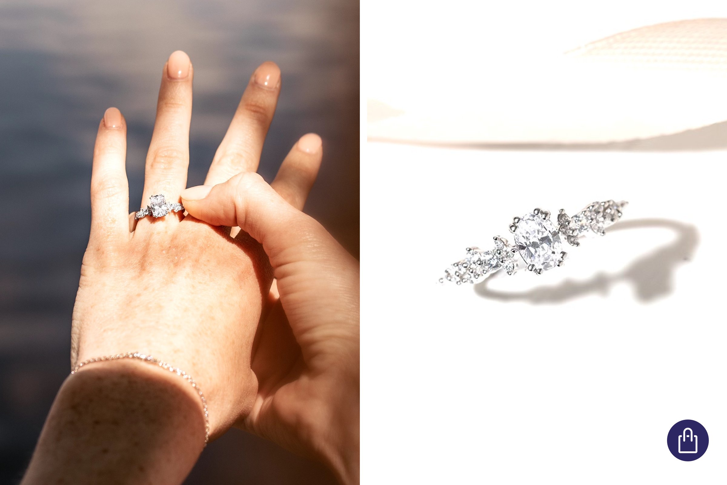 Zásnubný prsteň s oval diamantom z kolekcie Pure Sparkle