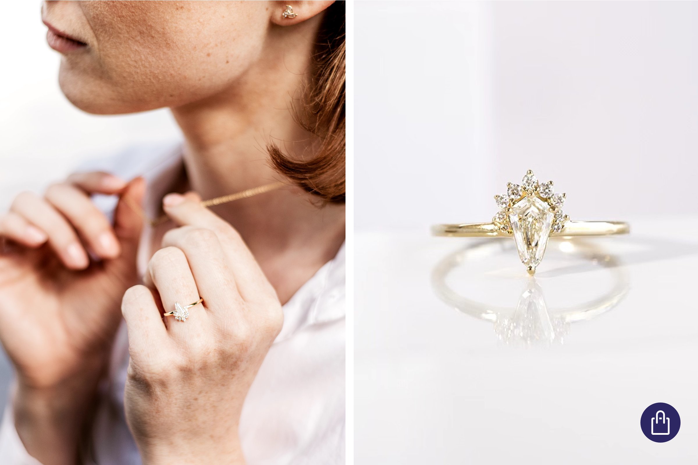 Zásnubný prsteň s certifikovaným lab-grown diamantom z kolekcie Pure Sparkle