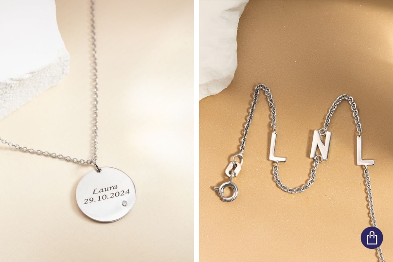 Personalizované šperky s gravírom a písmenami