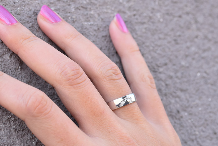 Komfortný typ svadobného prsteňa