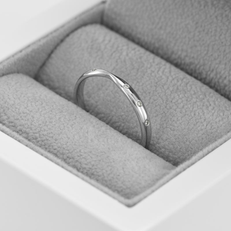 Eternity prsteň s lab-grown diamantmi a pánsky komfortný prsteň Wills 101890