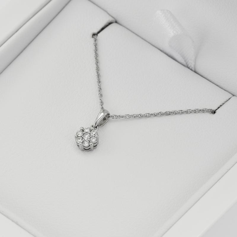 Strieborný náhrdelník s lab-grown diamantmi Hogan 104210