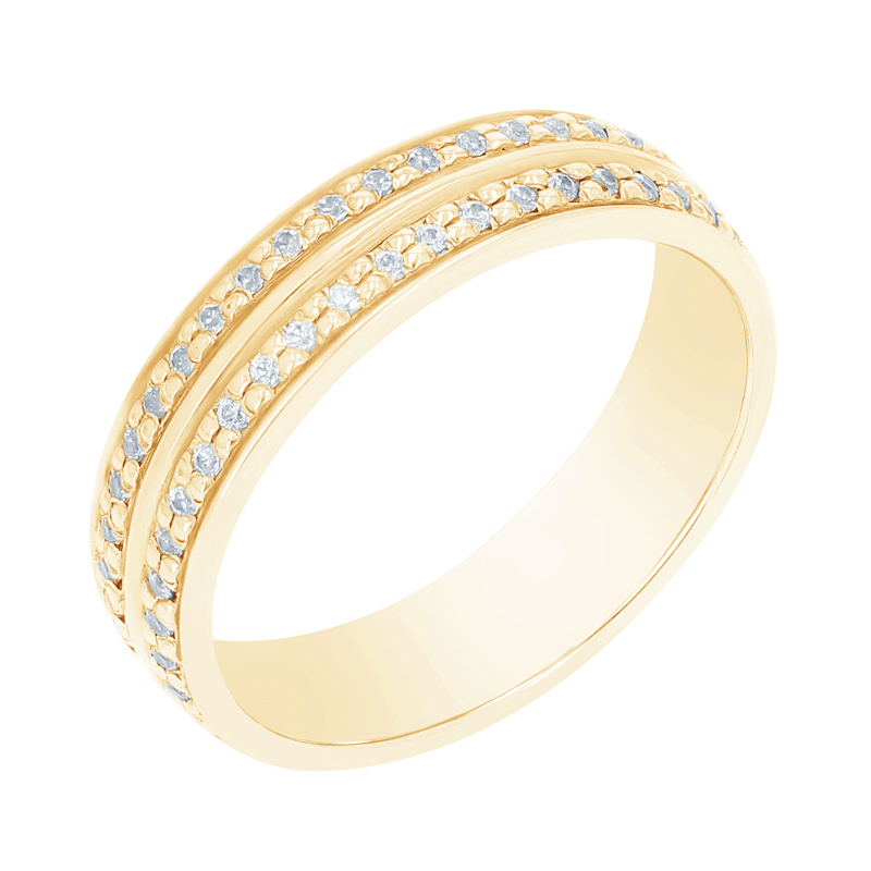 Zlaté svadobné prstene s diamantmi Stasia 105570