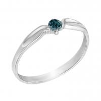 Zásnubný prsteň s modrým diamantom Nescha