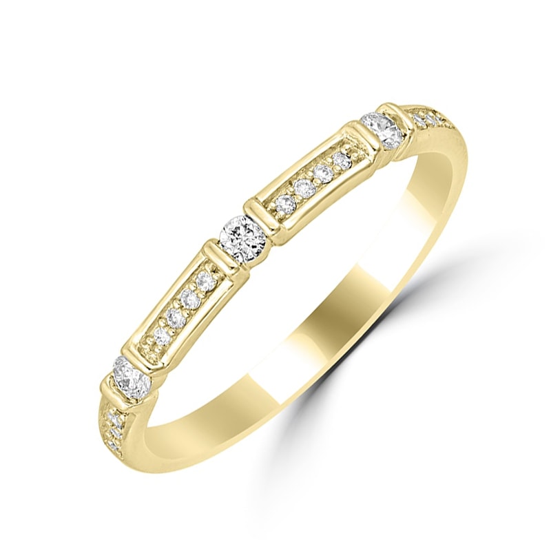 Vintage prsteň s lab-grown diamantmi a pánsky komfortný prsteň Petar 105950
