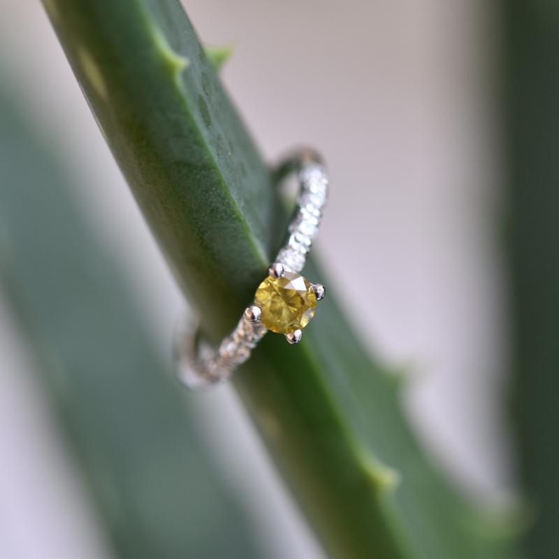 Prsteň so žltým diamantom Vonyh 10730