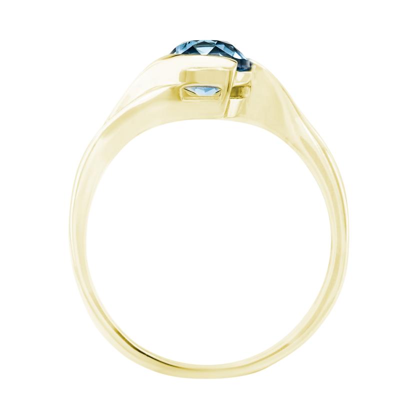 Zlatý topásový prsteň 10900