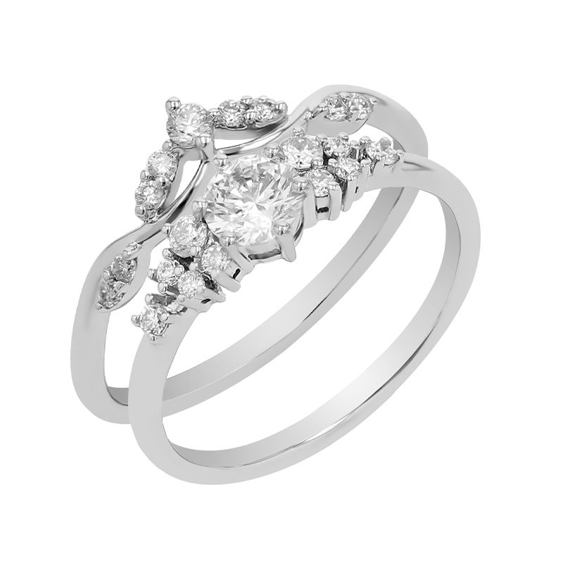 Romantický zásnubný set prsteňov s diamantmi Wise 109160