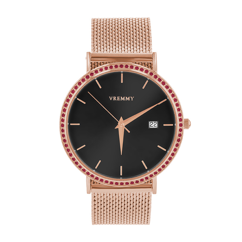 Luxusné hodinky so švajčiarskym strojčekom a dátumom Writer 110950