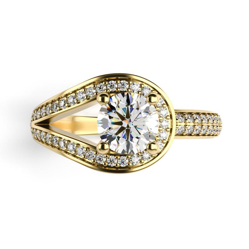 Prsteň s diamantmi Sasse 11360