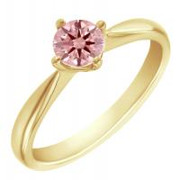 Zásnubný prsteň s certifikovaným fancy pink lab-grown diamantom Maya